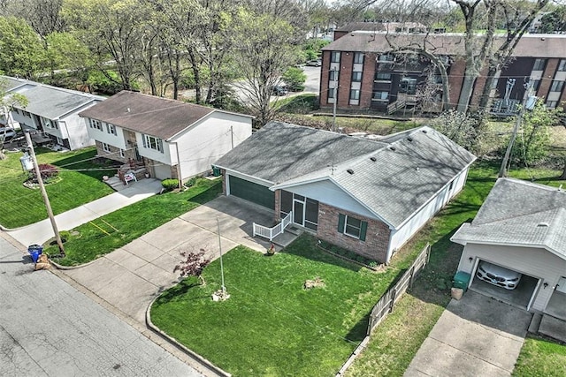 2839 E Wood St, Decatur, IL 62521 - birds eye view of property with a residential view