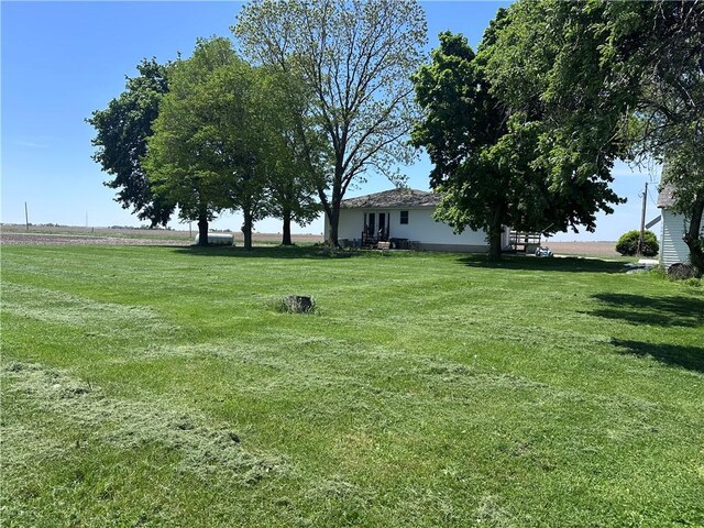view of grassy yard