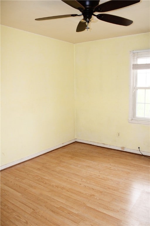 empty room featuring light hardwood / wood-style floors