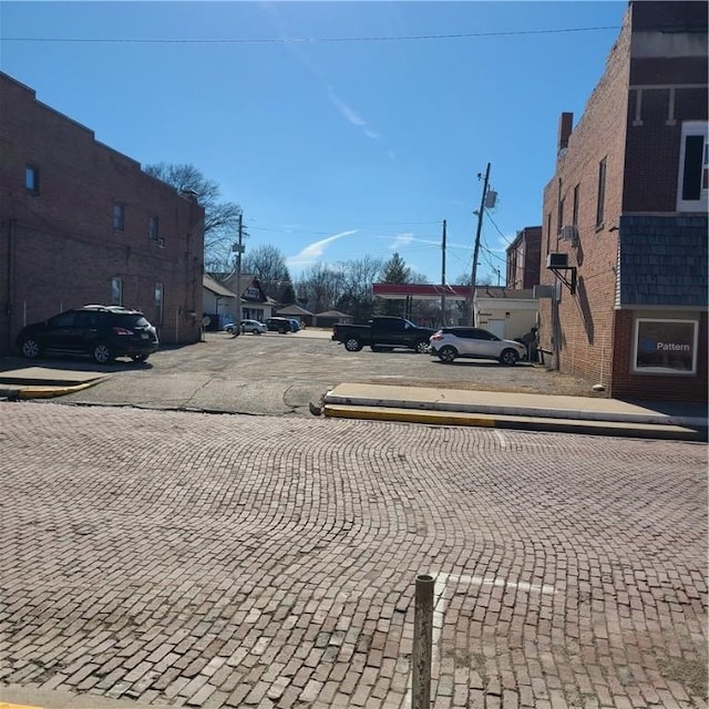 view of road with curbs