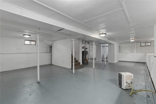 204 W Eiche Ave, Effingham, IL 62401 - below grade area featuring gas water heater and stairway
