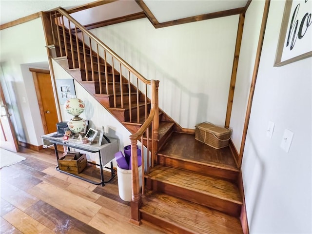 16781 E 1600th Ave, Palestine, IL 62451 - stairs featuring wood finished floors and baseboards