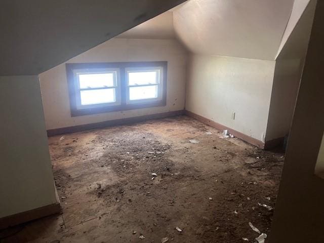 113 S 25th St, Mattoon, IL 61938 - additional living space with baseboards and lofted ceiling