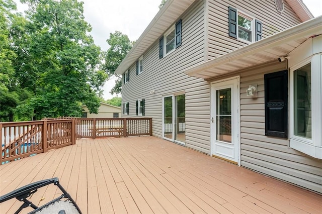 1230 Finley Ave, Mt Zion, IL 62549 - view of wooden deck
