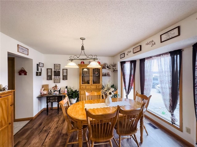 109 Brush Creek Dr, Marshall, IL 62441 - dining space featuring a healthy amount of sunlight, a textured ceiling, and visible vents