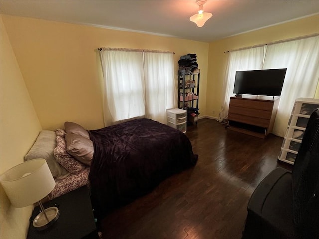 420 N 33rd St, Mattoon, IL 61938 - bedroom featuring dark wood-style flooring