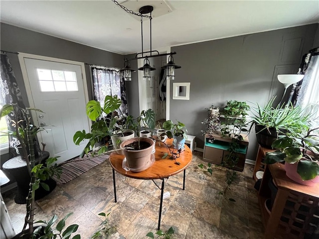420 N 33rd St, Mattoon, IL 61938 - dining area with stone finish floors