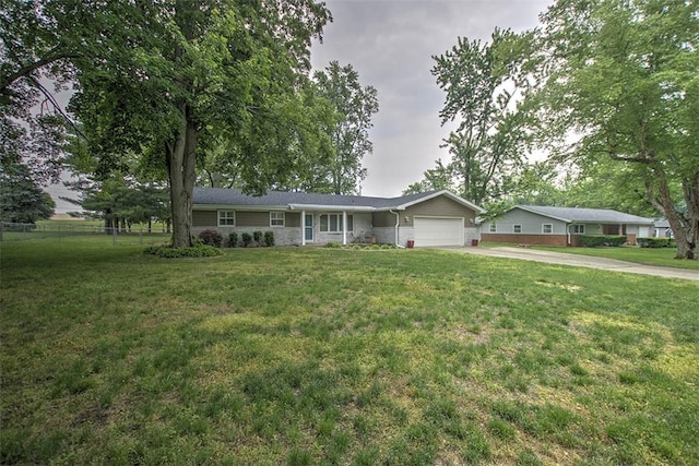 5354 N Macarthur Rd, Forsyth, IL 62535 - single story home with an attached garage and concrete driveway