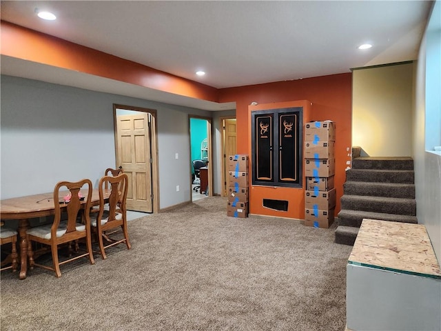 1422 Ohio Ave, Windsor, IL 61957 - recreation room with recessed lighting and carpet floors