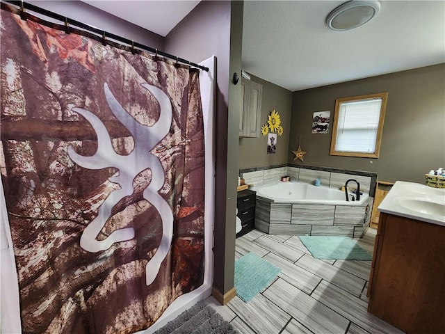 1422 Ohio Ave, Windsor, IL 61957 - bathroom with a garden tub and vanity