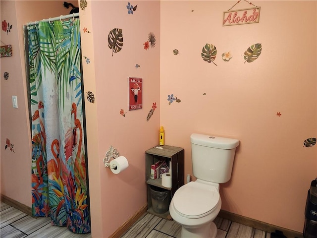 1422 Ohio Ave, Windsor, IL 61957 - full bath featuring toilet and curtained shower