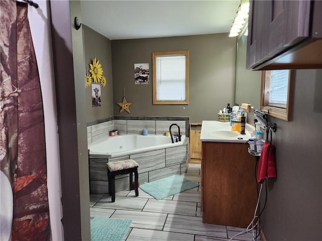 1422 Ohio Ave, Windsor, IL 61957 - full bathroom with vanity and a garden tub