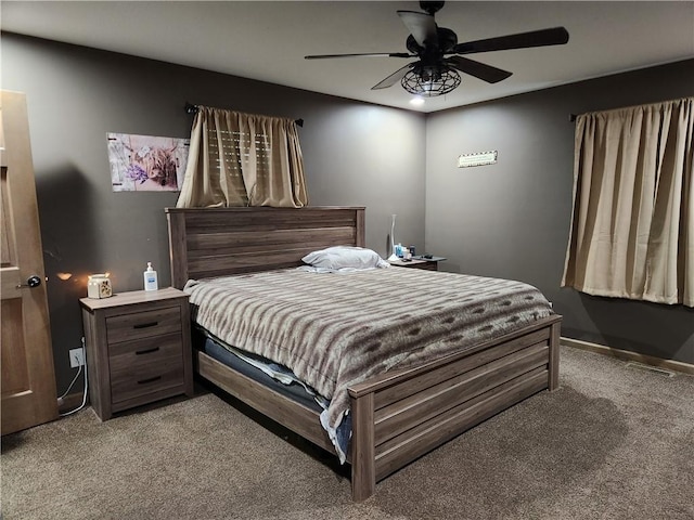 1422 Ohio Ave, Windsor, IL 61957 - bedroom with carpet and a ceiling fan