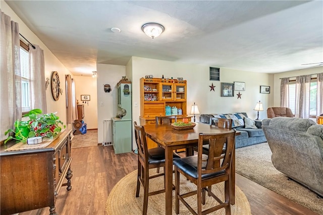 37 Ohio Dr, Decatur, IL 62526 - dining space featuring dark wood-style flooring and healthy amount of natural light