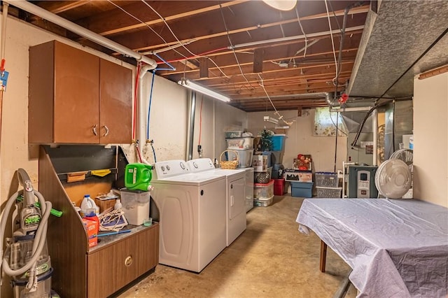 37 Ohio Dr, Decatur, IL 62526 - unfinished below grade area featuring washer and clothes dryer