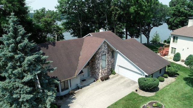 10 Lakeshore Ct, Danville, IL 61832 - aerial view of property and surrounding area