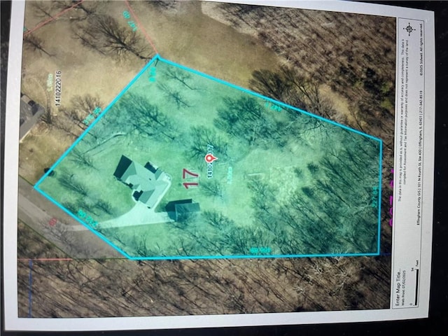8434 Meadowview Rd, Effingham, IL 62401 - map / location with property parcel outlined