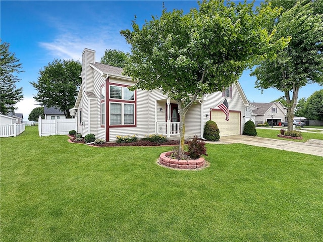 1113 Unique Ct, Mattoon, IL 61938 - view of property hidden behind natural elements with driveway and a chimney