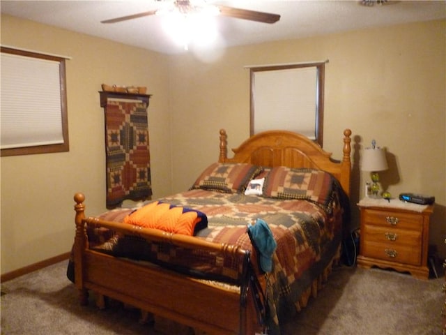 3535 Ferndale Ave, Danville, IL 61834 - carpeted bedroom featuring a ceiling fan
