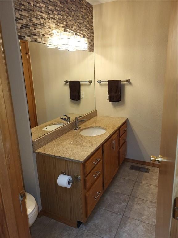 107 Edgewood Ave, Effingham, IL 62401 - half bath featuring vanity and tile patterned floors