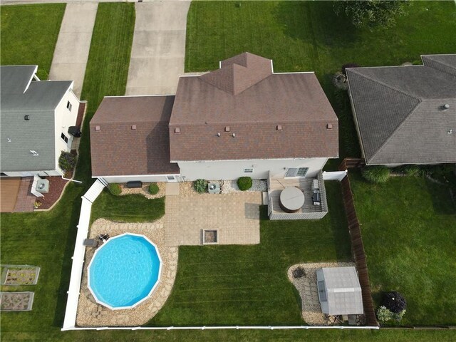 107 Edgewood Ave, Effingham, IL 62401 - bird's eye view of a pool