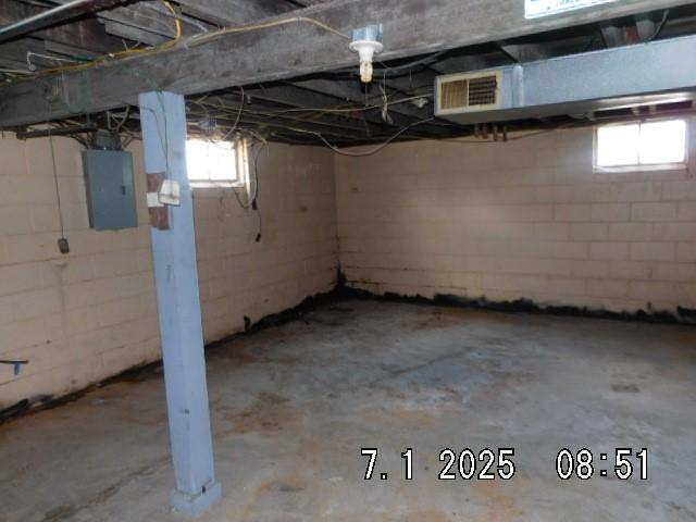 316 Plum St, Danville, IL 61832 - basement featuring electric panel