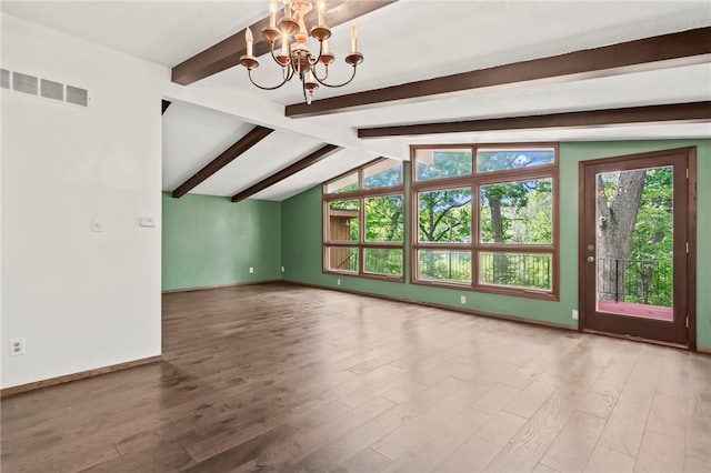 3044 Greenlake Dr, Decatur, IL 62521 - bonus room with a chandelier and wood finished floors