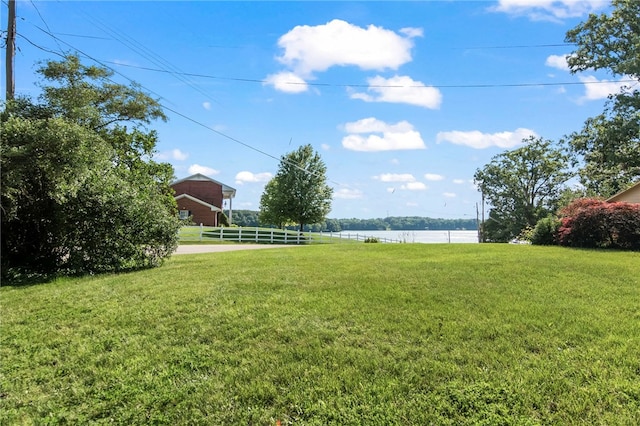 3044 Greenlake Dr, Decatur, IL 62521 - view of yard with a water view