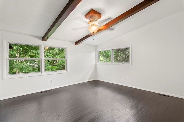 3044 Greenlake Dr, Decatur, IL 62521 - unfurnished room with dark wood-type flooring and a ceiling fan