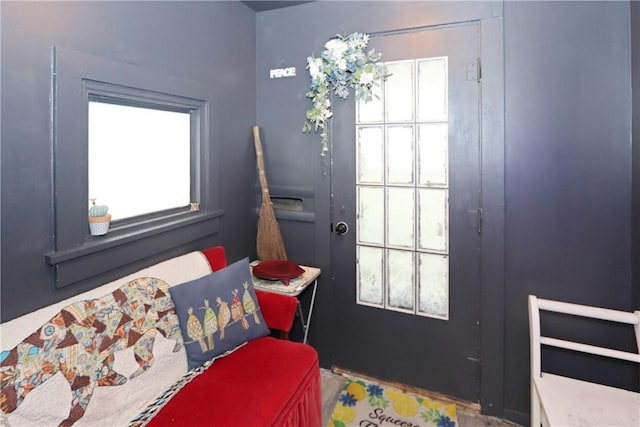 view of doorway to outside