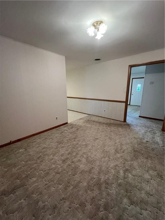 view of carpeted empty room