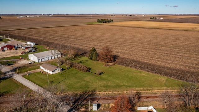 aerial view featuring a rural view