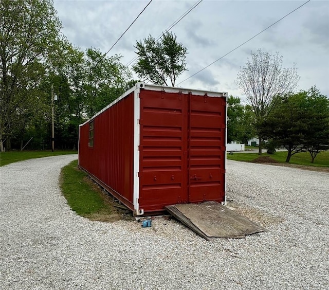 view of outdoor structure