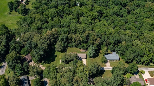 18058 E 1545th Ave, Teutopolis, IL 62467 - aerial view of property and surrounding area with a forest