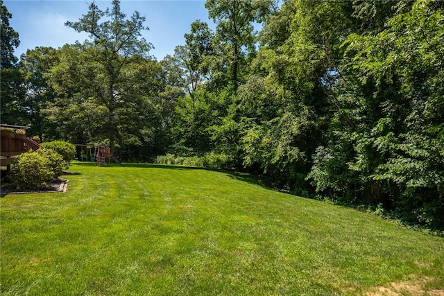 18058 E 1545th Ave, Teutopolis, IL 62467 - view of green lawn with a playground