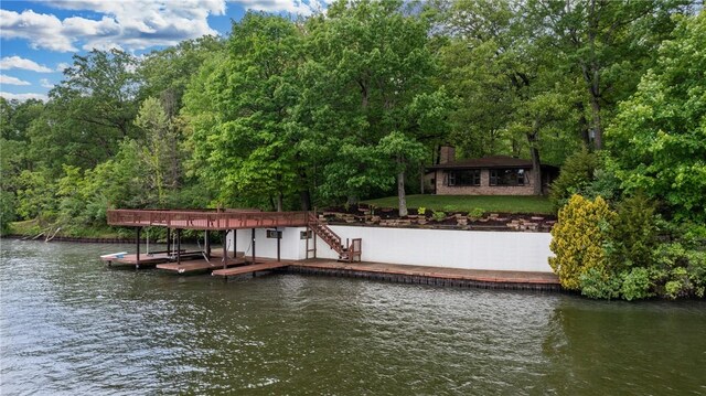 14915 N 8th Ave, Effingham, IL 62401 - dock featuring a water view and a view of trees