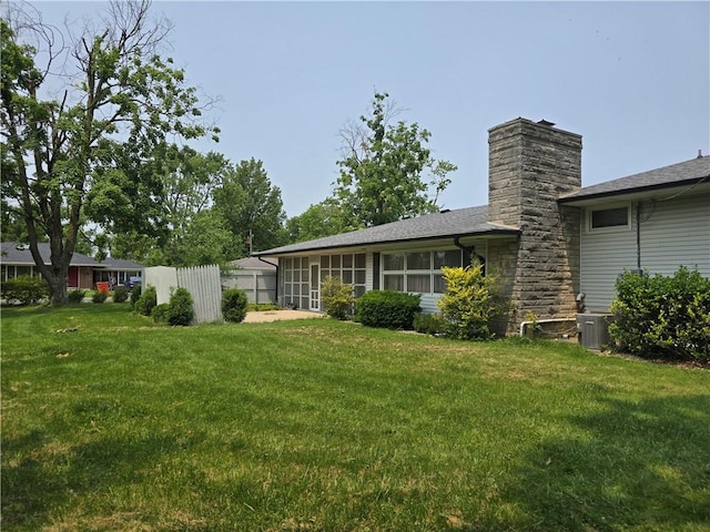 9 Orchard Dr, Charleston, IL 61920 - view of yard featuring cooling unit