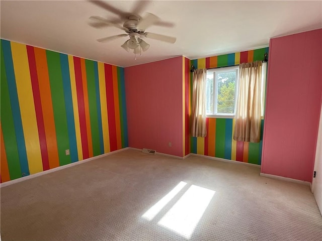 1408 Hickory Hill Dr, Effingham, IL 62401 - unfurnished room with ceiling fan and carpet flooring