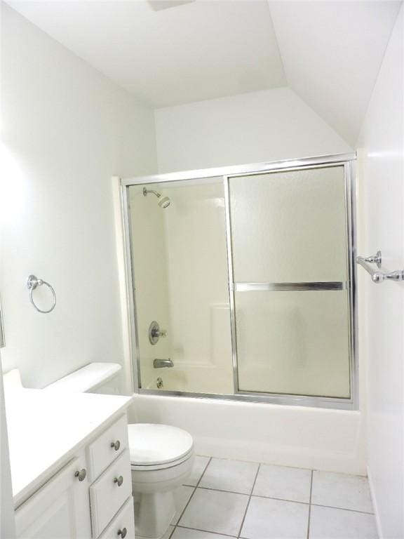 37626 Hunnington Ridge Rd, Hoopeston, IL 60942 - full bathroom with vanity, tile patterned floors, and combined bath / shower with glass door