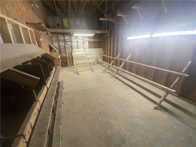 view of basement