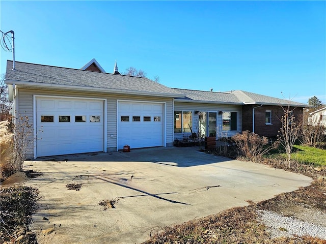 ranch-style house with a garage