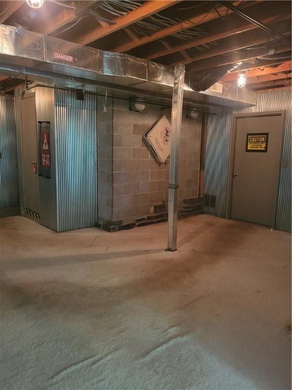 3848 Cahokia Ln, Charleston, IL 61920 - view of unfinished basement
