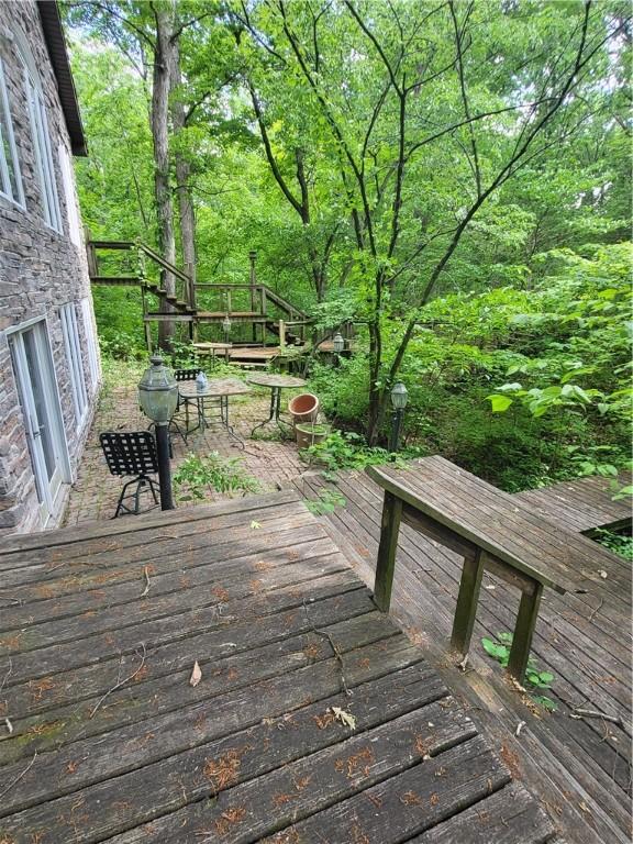 3848 Cahokia Ln, Charleston, IL 61920 - view of wooden terrace