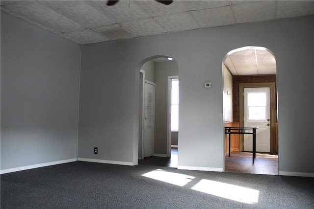 empty room with carpet floors