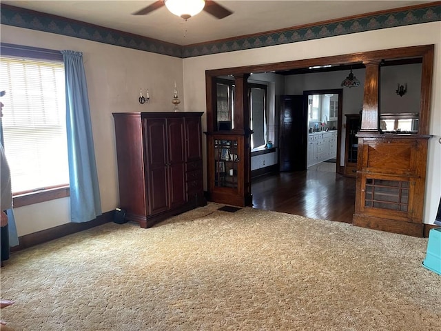 105 S Lafayette St, Newton, IL 62448 - carpeted spare room with healthy amount of natural light and a ceiling fan