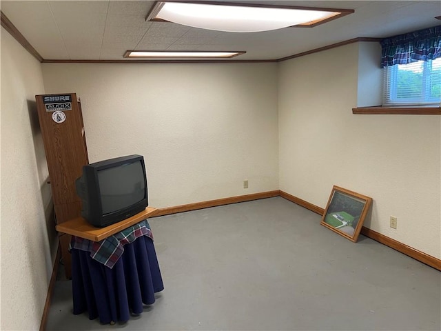 105 S Lafayette St, Newton, IL 62448 - basement featuring ornamental molding and baseboards