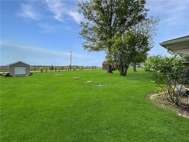 view of grassy yard