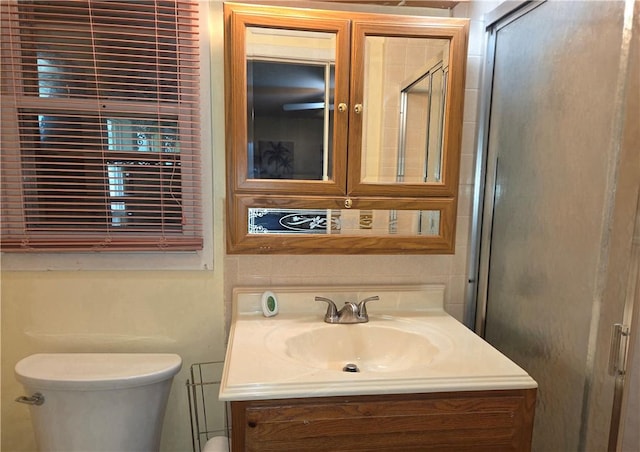 3254 Vista Dr, Danville, IL 61832 - bathroom with vanity and a stall shower