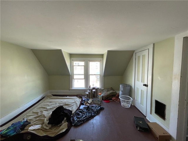 303 6th St, Charleston, IL 61920 - bonus room with lofted ceiling and hardwood / wood-style floors