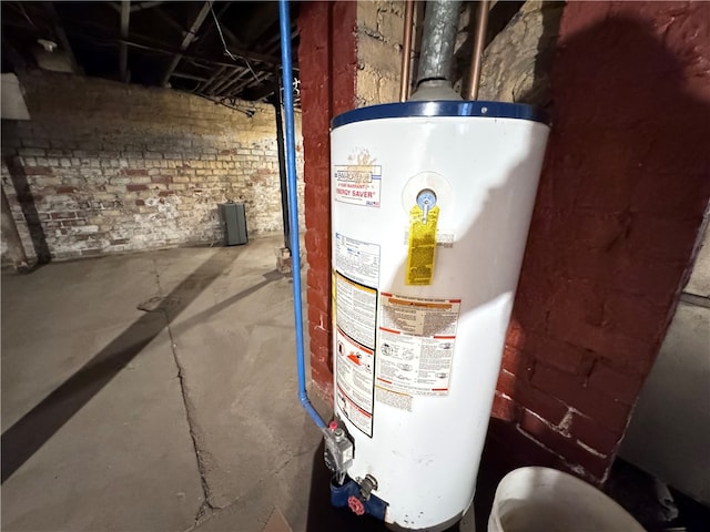 utilities featuring gas water heater